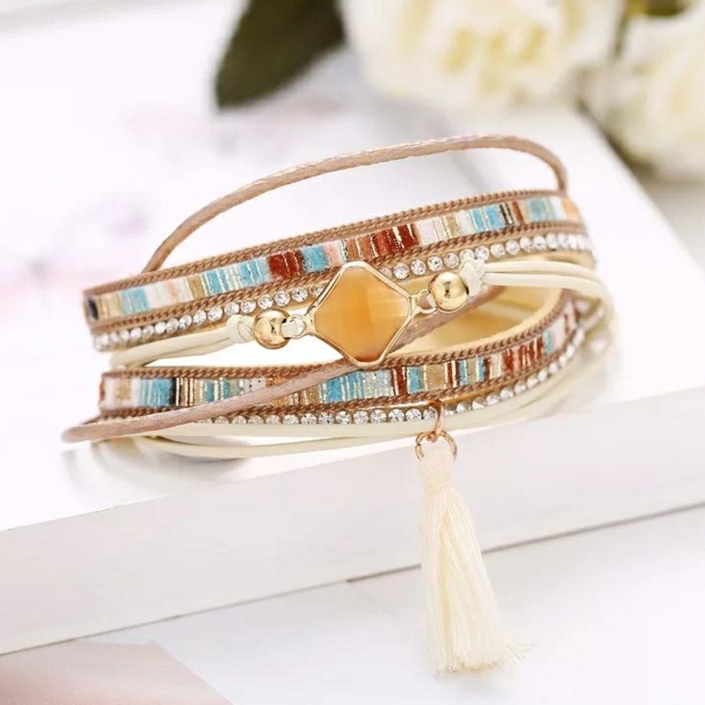 Vintage Bohemian Magnetic Wrap Bracelet